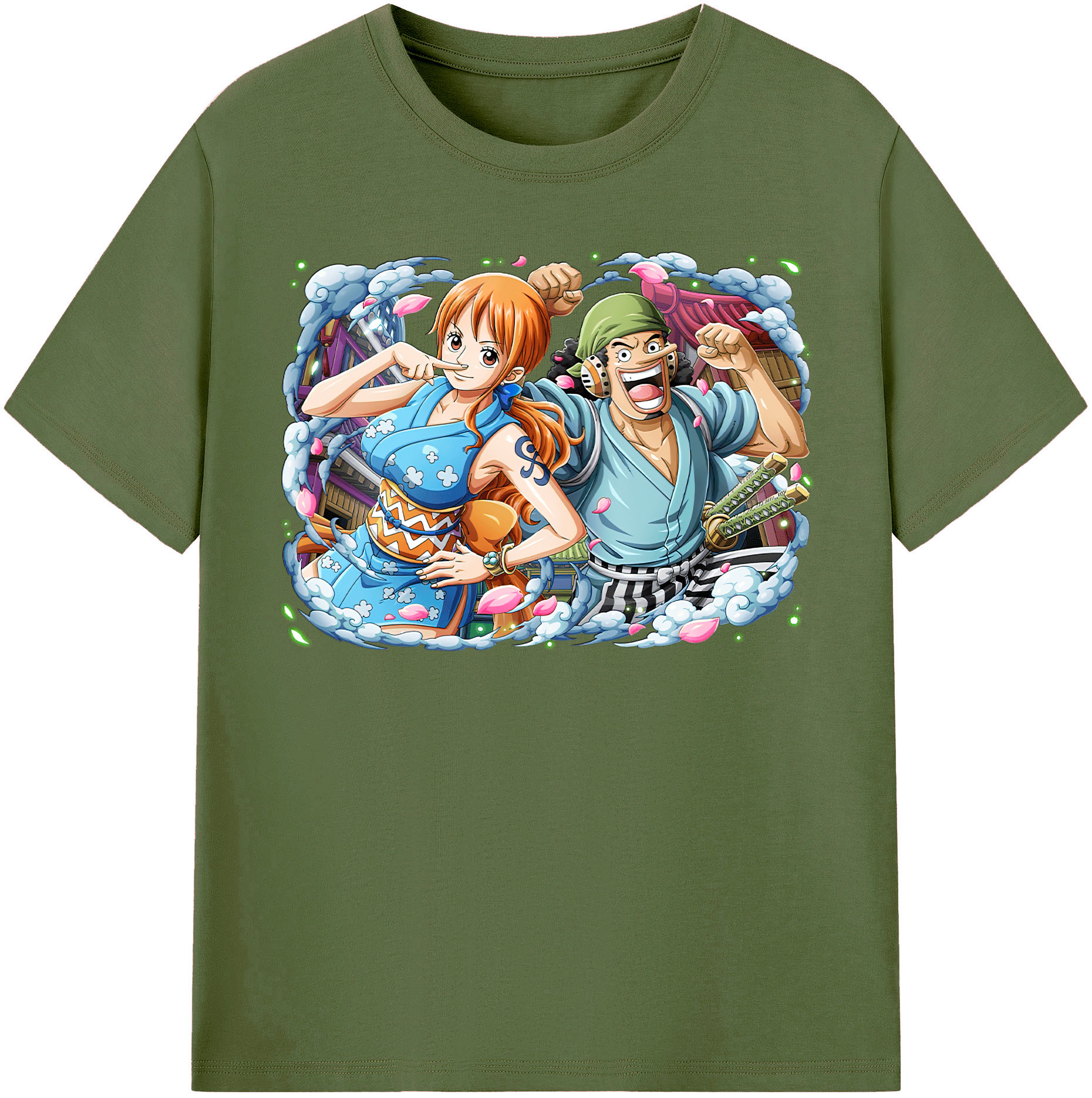 ワンピース ナミ ONE PIECE Nami 綿100％半袖Tシャツ（フロントプリント）